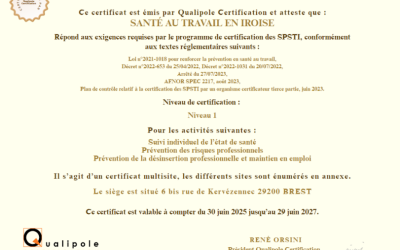 STI est certifiée !
